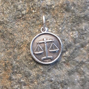 David Andersen vintage zodiac sterling silver 925S LIBRA charm Norwegian - FREE SHIPPING