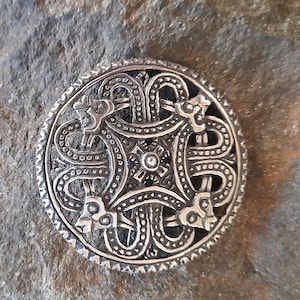 Large Norwegian vintage sterling silver designer Snorre drage brooch pin/pendant - Espeland - FREE SHIPPING