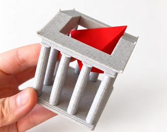 Mini puzzle a piramide, rompicapo portatile a gabbia, giocattolo da viaggio senza schermo, sfida tascabile, regalo perfetto per le calze di Natale.