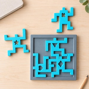 Dancer Logic Puzzle, Challenging Spatial Brain Teaser, 5 Level Desk Puzzle for Adults Teens and Kids, Dance Lover Gift