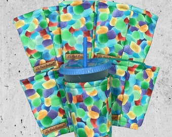 Sea Glass Cup Cozy: Insulated Iced Coffee Drink Sleeve