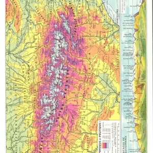 Pyrenées 1936 Ancienne carte des Pyrénées carte vintage des Pyrénées Carte des Pyrénnées ancienne Cadeau marche Cadeau Trekk Cadeau montagne