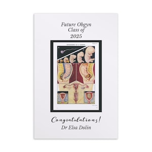 Carte postale de félicitations pour médecin gynécologue obstétricien Sage Femme