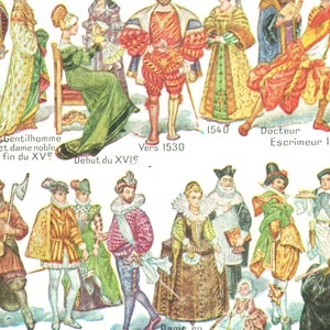 5 Edwardian Fashion Illustrations Art Board Print for Sale by