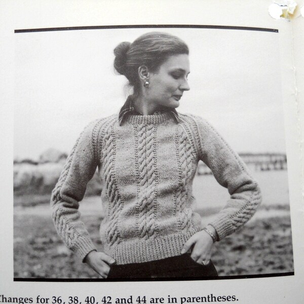 Vintage Penny Straker knitting pattern: Unisex pullover sweater