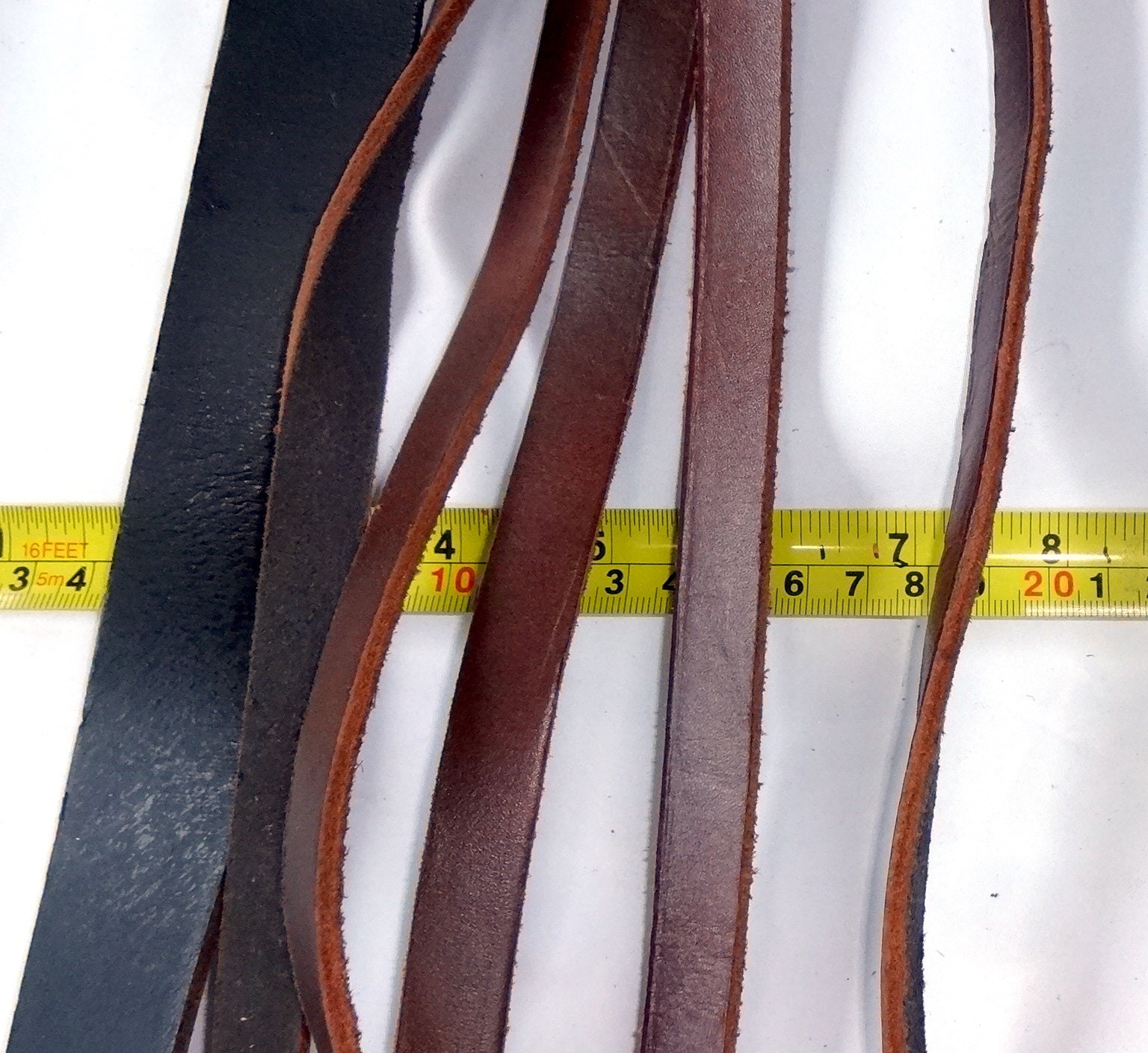 6 Leather Strips of 37 to 47 Leather Strap Leather Belt Etsy