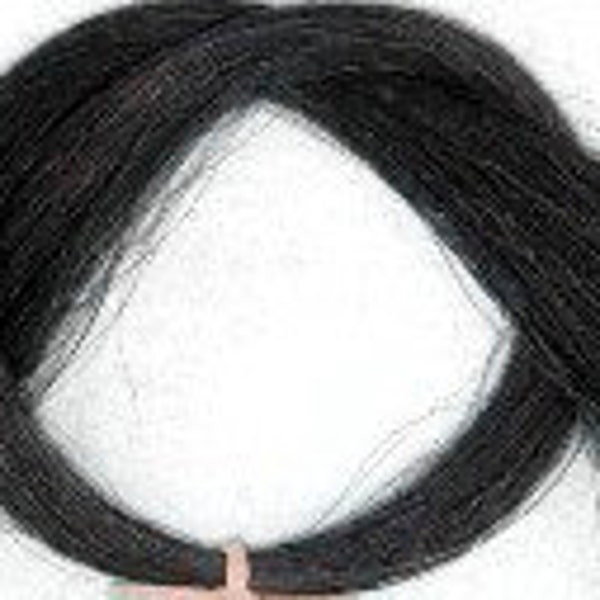 1 oz. Horse Hair, 24", Real Horsehair, Black or Blond