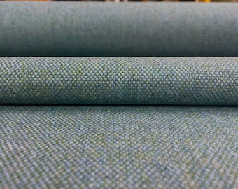 1.25 yds Camira Main Line Flax Bethnal Blue Wool Upholstery Fabric MLF25 HI