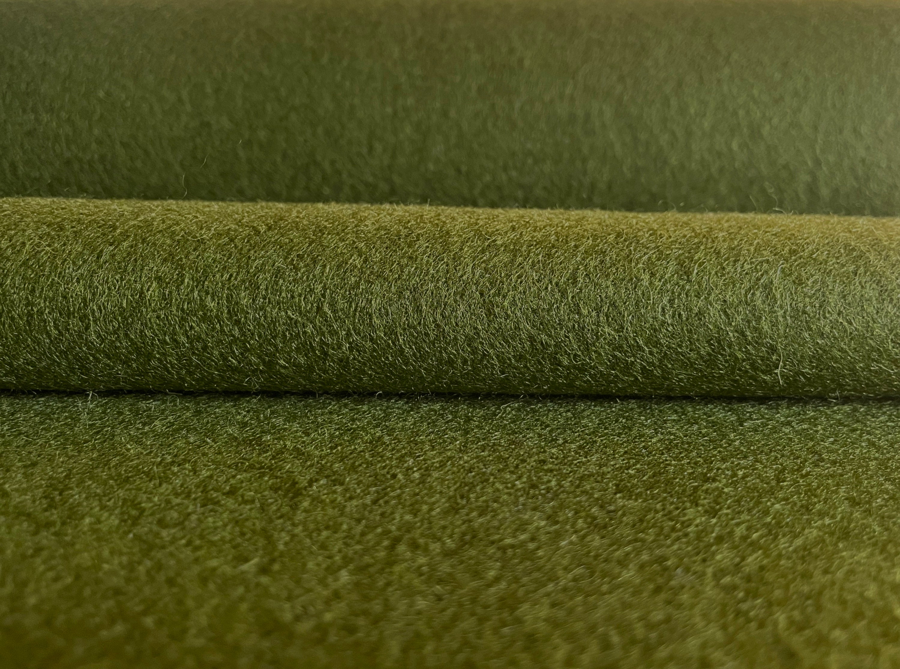 7/8th Yd Heavy Duty Green Felted Wool Upholstery Fabric