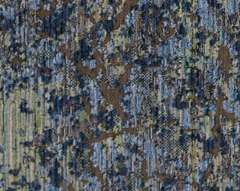 6,625 yds HBF Fields of Velvet Tree Canopy Blauwe getextureerde abstracte fluwelen bekledingsstof