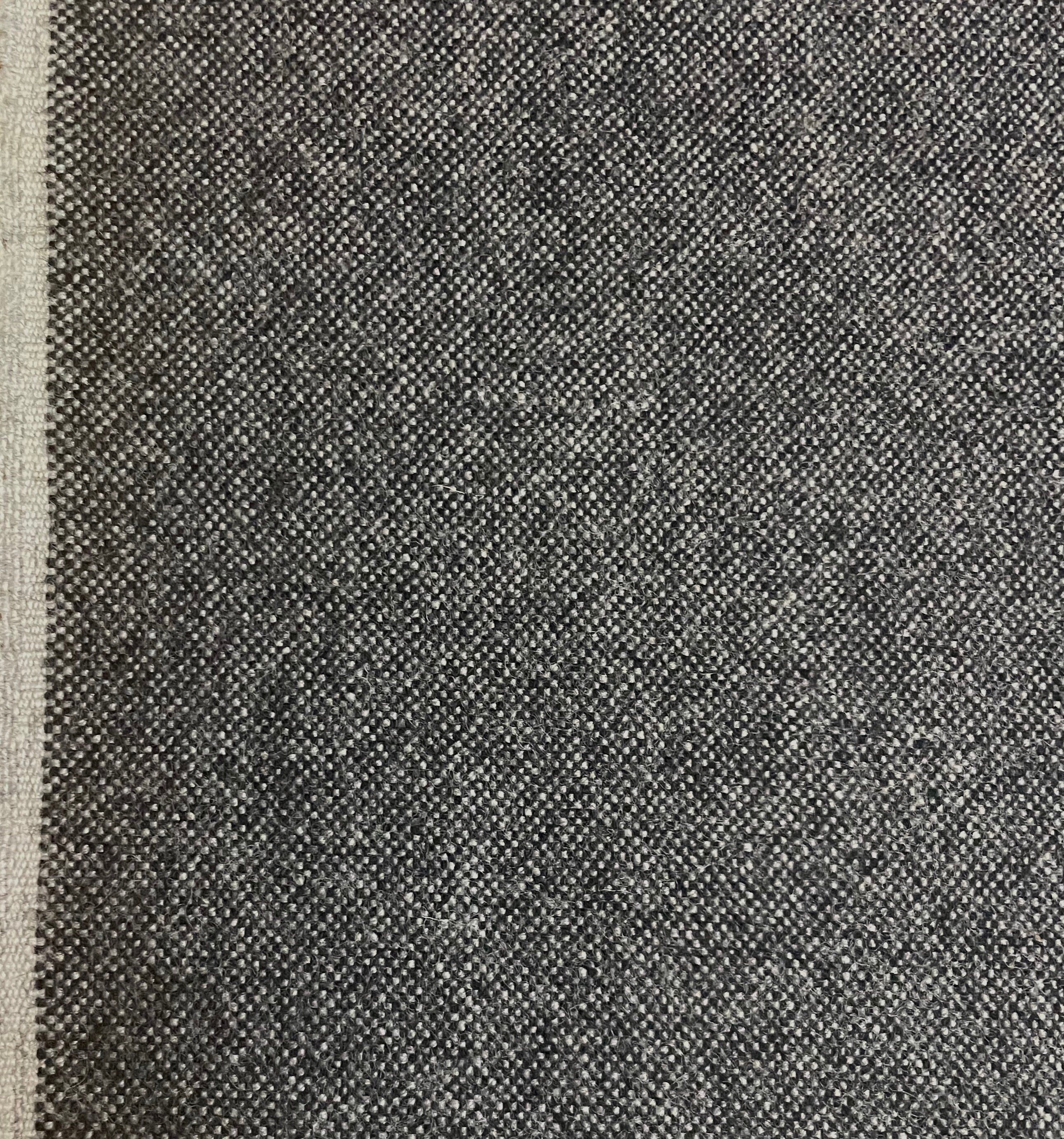 15 Yds Maharam Beck Molecule Charcoal Gray Woven Wool Upholstery Fabric ...