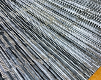 7 yd Designtex Moquette ijsblauwgrijs gesneden fluwelen bekledingsstof - 3 stuks - adviesprijs 1162,-