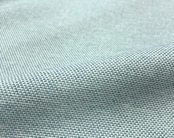 2 yds licht aqua blauwe platgeweven bekledingsstof