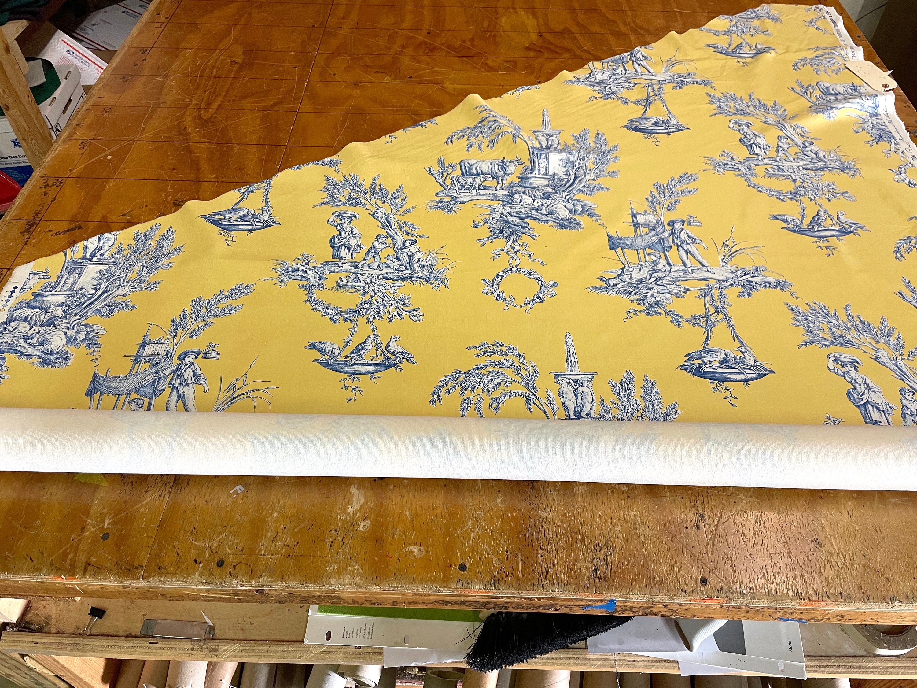 Brunschwig & Fils Water Music Gorgeous Toile Fabric from France in