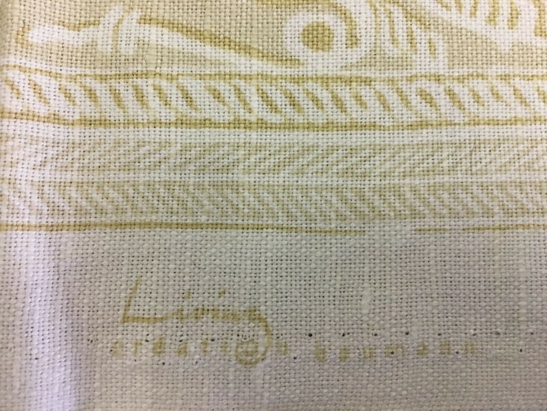 1.375 yds Creation Baumann Contemporary Floral Stripe Sand /& Cream Multi-Purpose Fabric