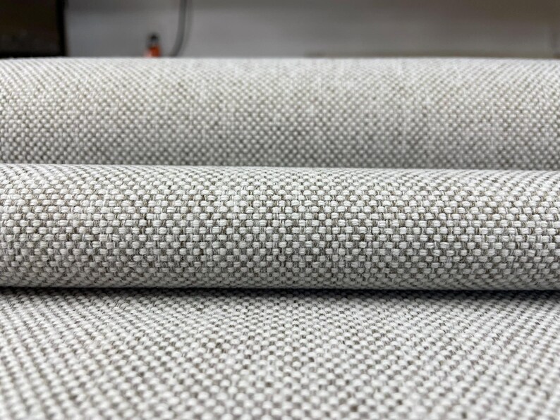 3.375 yds Maharam Mode Sycamore Grey Tan Polyester Upholstery Fabric - MSRP 141 - E-6 image 1