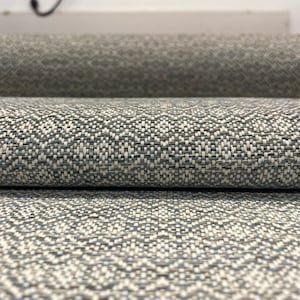 4 yd Kravet 34625-516  Blue Ecru Geometric Performance Crypton Upholstery Fabric - HX