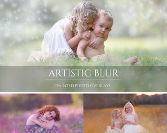 100+ Artistic Blur Photo Overlays Bundle, Photoshop Overlays, Photo Edit, Spring Overlays, Pastel Overlays, PNG Overlays