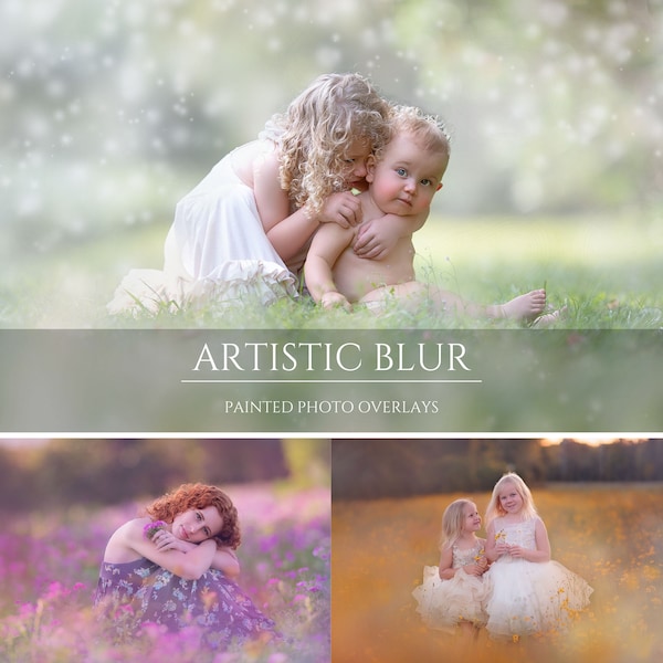 100+ Artistic Blur Photo Overlays Bundle, Photoshop Overlays, Photo Edit, Spring Overlays, Pastel Overlays, PNG Overlays