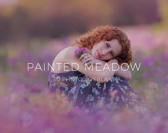 Painted Meadow Photo Overlays for Photographers