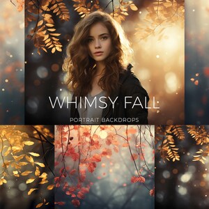 Fall Background Whimsy Souls Whimsy Fall Portrait Backdrops, Fall Digital Backdrops, Bokeh Backdrops ...