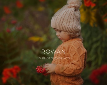 Rowan Photo Overlays, Fall Overlay, Digital Backdrop, Digital Download