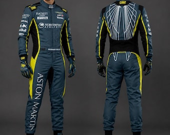 Aston Martin Inspired Karting Suit | Custom Go Kart Racing Suit |  F1 Racing Outfit | Motorsport Suit