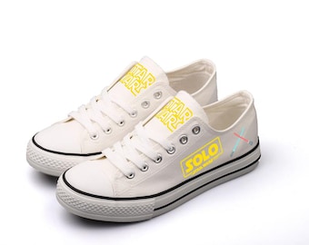Darth Vader Portrait Canvas Shoes, Star Wars Sneakers, Custom Print Footwear (Unisex)
