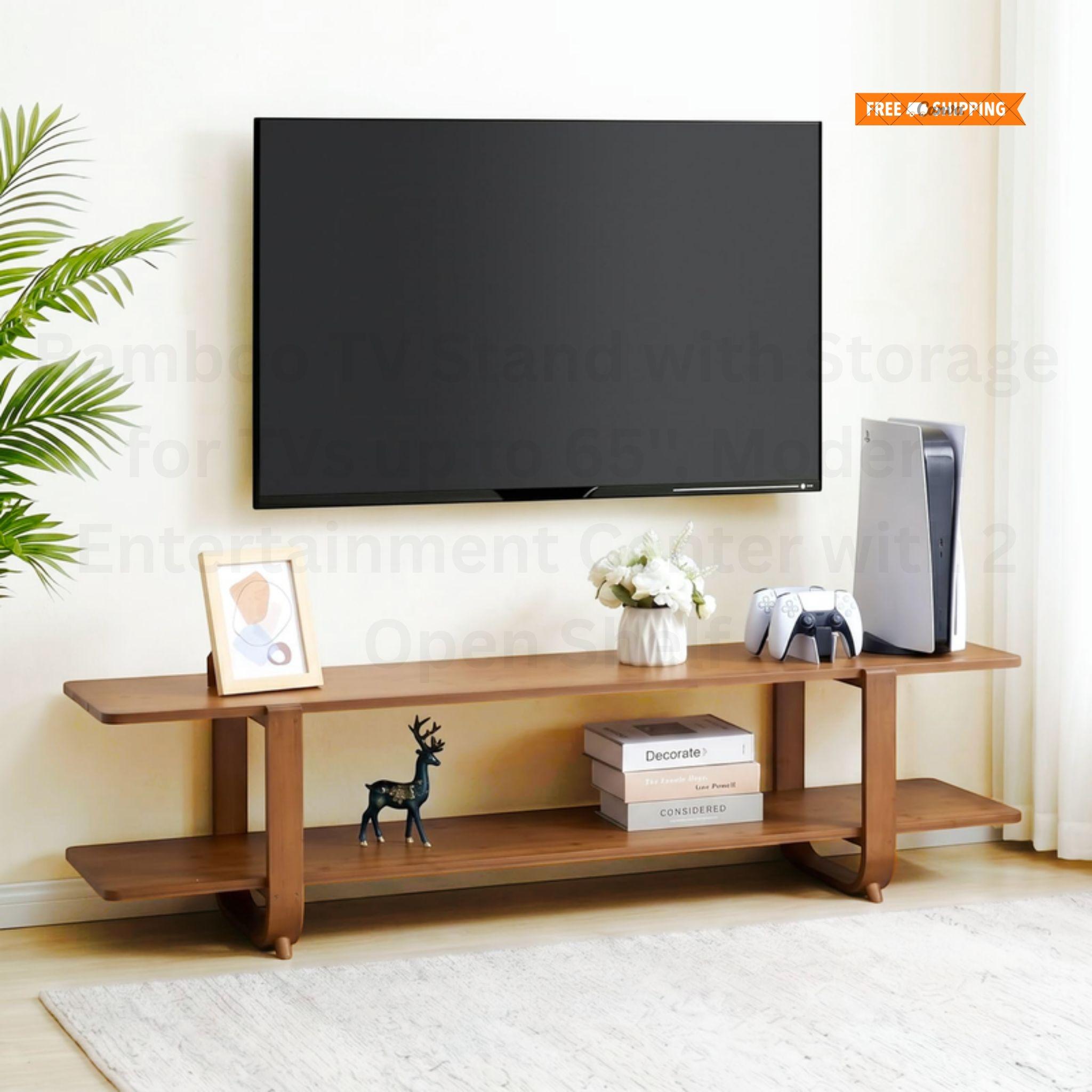 バンブーファニチャーテレビステーション【cabinet】 Bamboo Tv Stand - Etsy