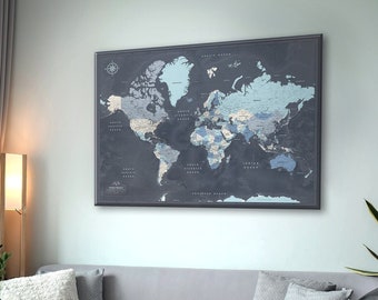 World maps - Canvas