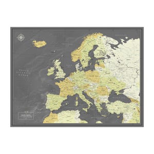 Europa Reisepassanhänger / Reiselandkarte – Individuelle Abenteuer Pinnwand