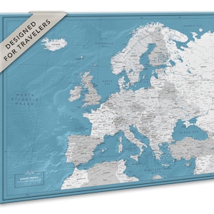 Europakarte, Pinnwand, Wandbild auf Leinwand, Pinnwand, Wandbild, Wandbild, Wandbild, Wandbild, Wandbild, Wandbild, Wandbild, Wandbild, Wandbild, Wandbild