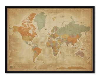 Mini-Atlas series: A Traveler’s Compact Push Pin Map – Technicolor