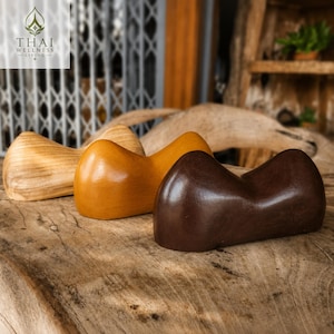 Handcrafted Wooden Massage Tool: Thai Self-Care, Trigger Point, Myofascial Release
