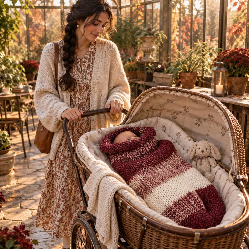 Baby Cocoon Knitting Pattern PDF, Knit Baby Sleep Sack Pattern, Newborn ...