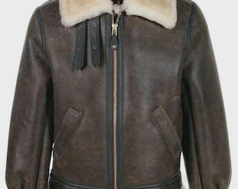 Resident Evil 4 Leon Kennedy Shearling Leather Jacket, B3 Bomber Jacket