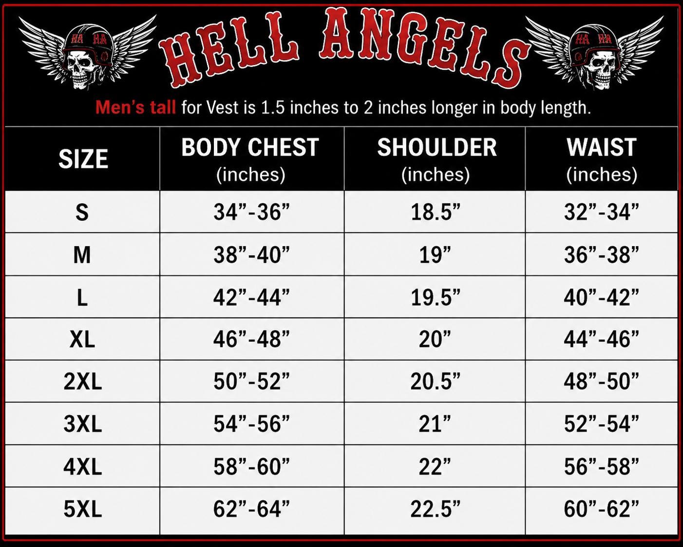 New Hells Angels Germany Men's Cowhide Leather Biker Black Red