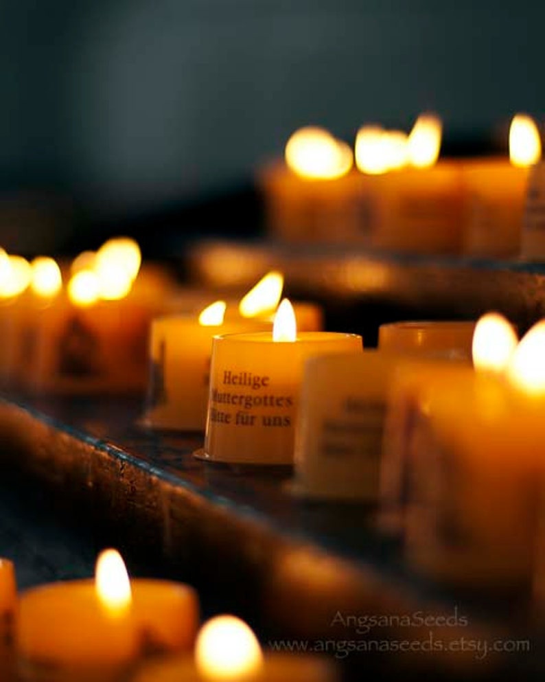 Candles photo votive candle prayer candle print prayers and Etsy