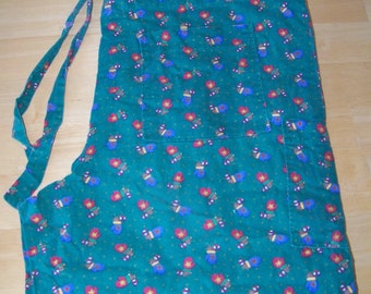 Nursing or Medical Christmas Green Mittens Scrub Bottoms