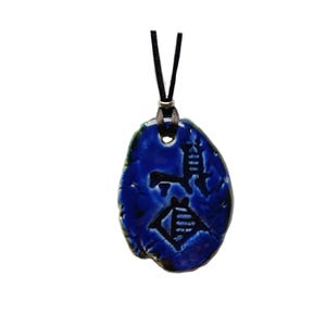 Cuneiform ENKI Necklaces Sumerian Pendants Ceramic Sumerian God of Wisdom Various Colours