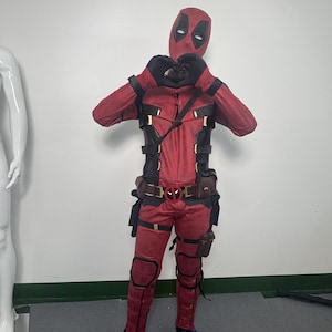 Handmade Deadpool 3 Cosplay Costume: Movie Replica Suit with Accessories