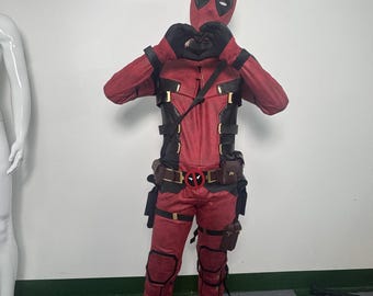 Handgefertigtes Deadpool 3 Cosplay-Kostüm: Filmreplika mit Zubehör