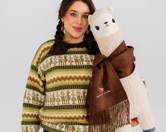 Peruvian Alpaca Wool Blend Sweater, Unisex, Traditional Andean Patterns