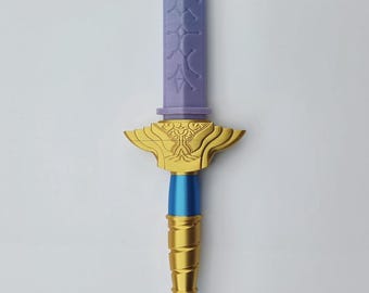 KPOP Demon Hunters Rumi's Saing Geom Blue & Purple Sword Replica