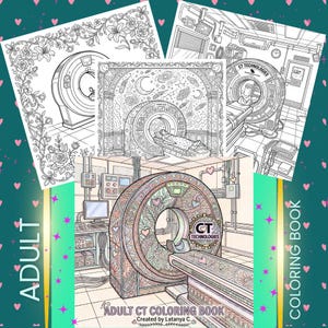 Adult Computed Tomography Coloring Book 26 Pages