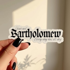 Knight and the Moth Bartholomew Sticker - Bookish Romantasy Vinyl Decal