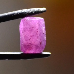 Natural Kenya Etched Ruby Crystal Rough 1.85 ct Raw Red Corundum Specimen from Africa Loose Gemstone for Jewelry Making Collectors Item