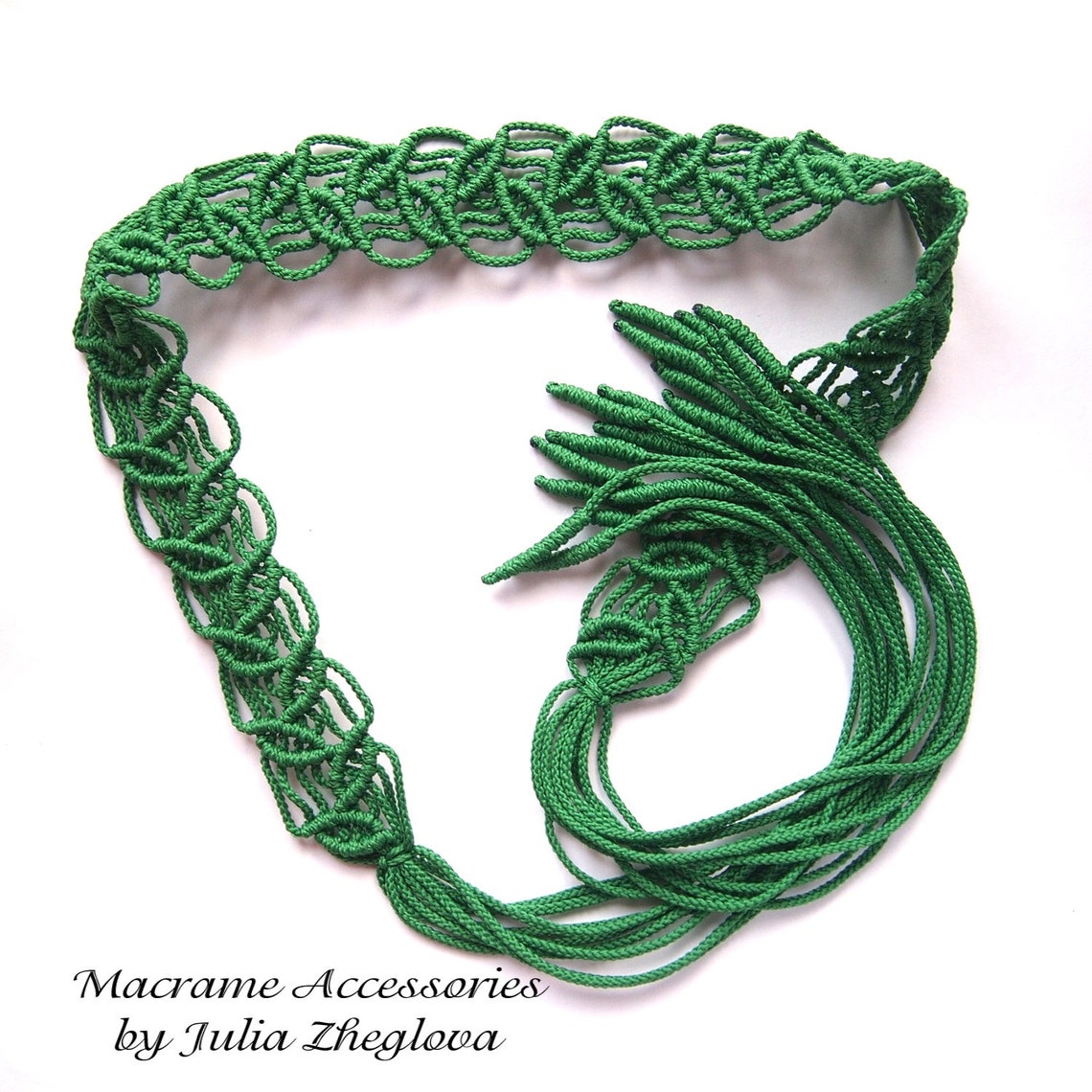 macrame tie belt