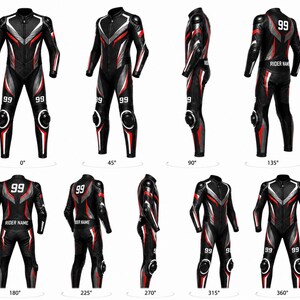 KGS Custom Racing Suit – Black / Red Edition image 3