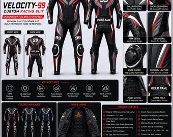 KGS Custom Racing Suit – Schwarz / Rote Edition